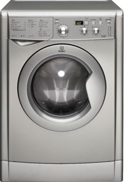 Indesit - Eco-Time IWDD7143S Freestanding - Washer Dryer - Silver